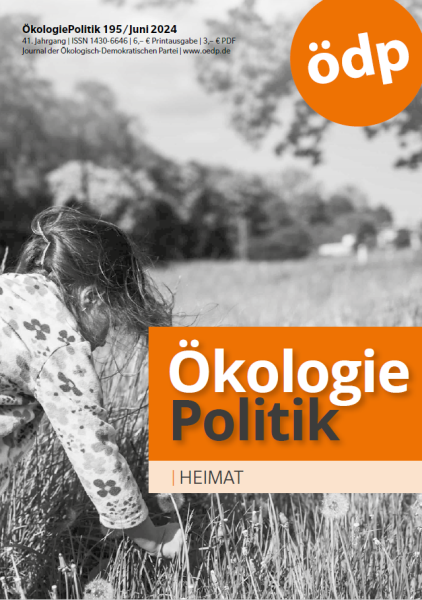 Mitgliederzeitschrift "Ökologie-Politik" Nr. 195